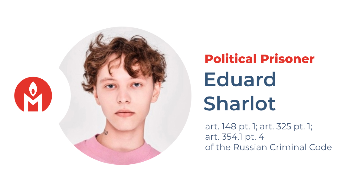 Eduard Sharlot is a political prisoner