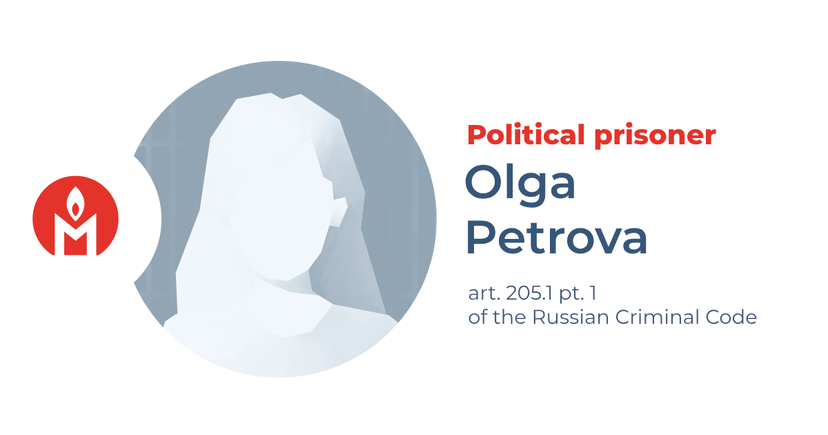 Olga Petrova is a political prisoner